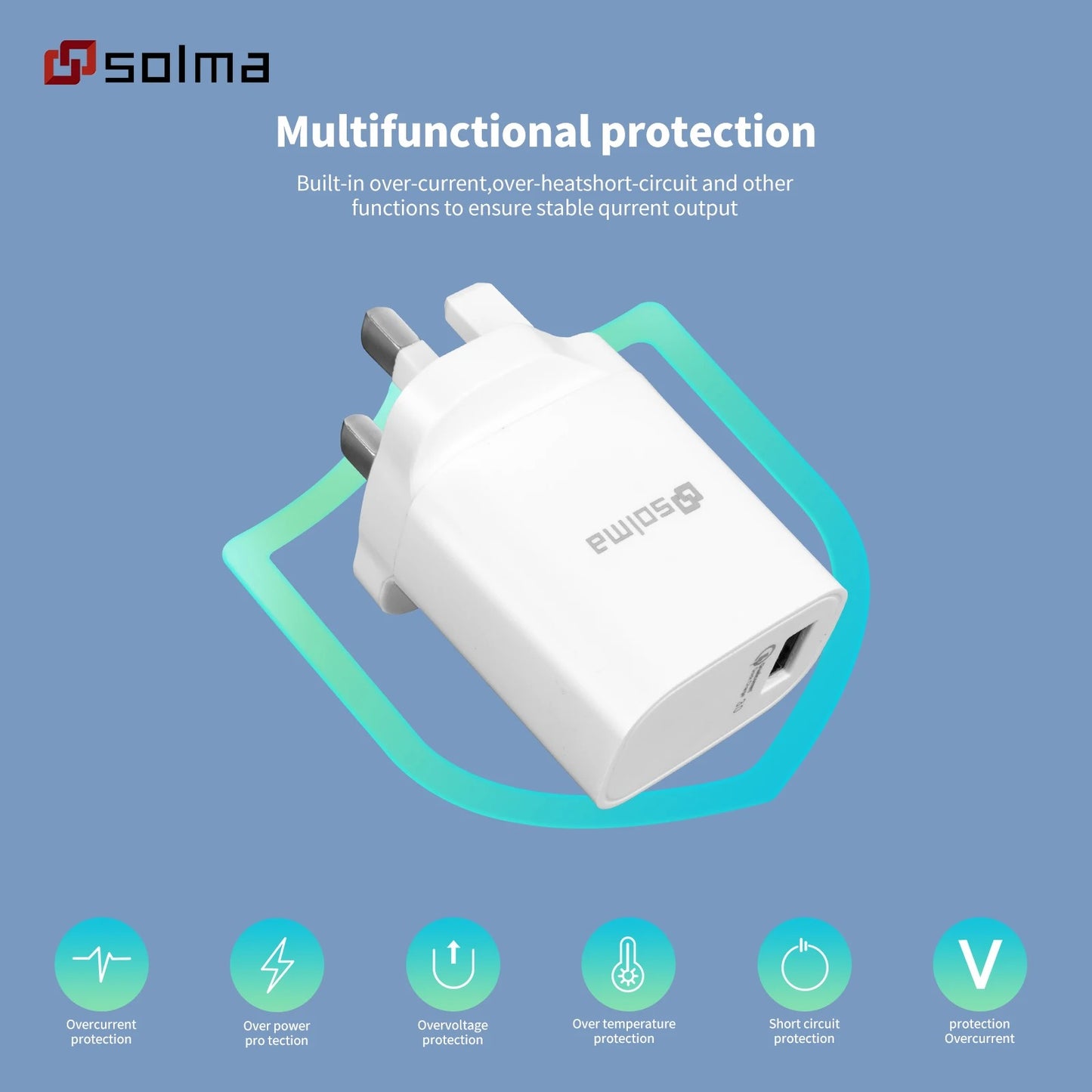 QC 3.0 USB Fast Charging Wall Charger
