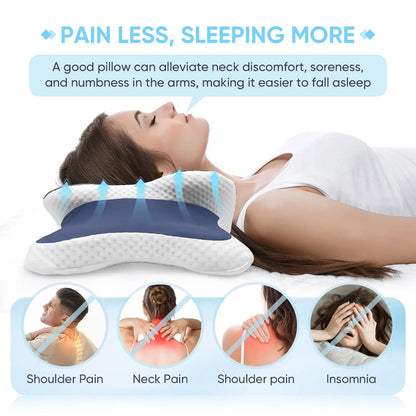 Premium Memory Foam Cervical Support Pillow