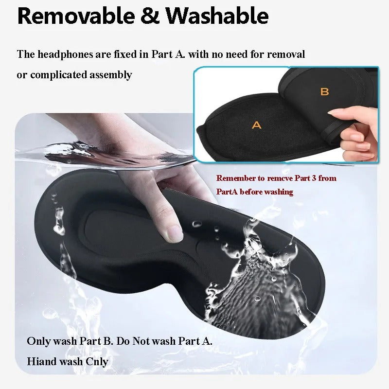 3D Eye Mask With Headphones