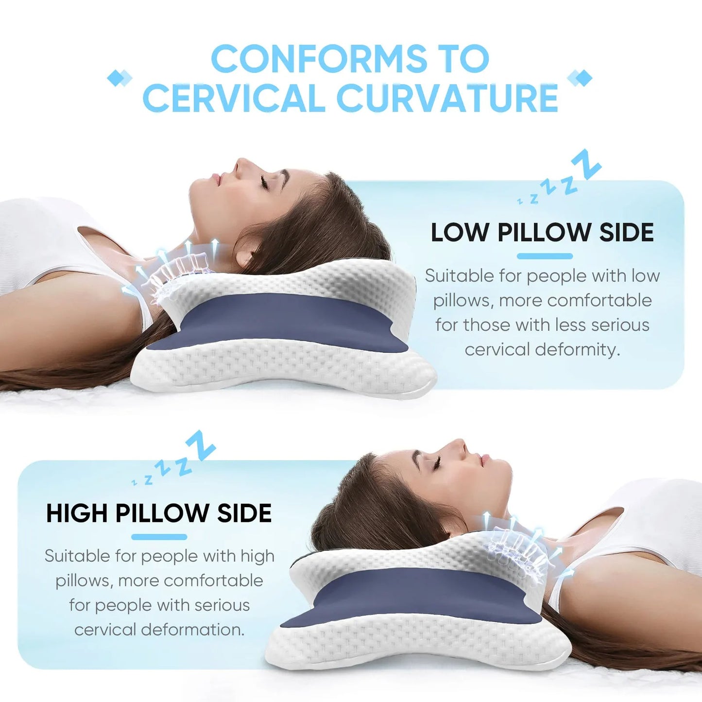 Premium Memory Foam Cervical Support Pillow