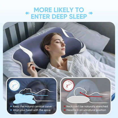 Premium Memory Foam Cervical Support Pillow
