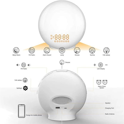 Smart Light Wake Up Alarm Clock