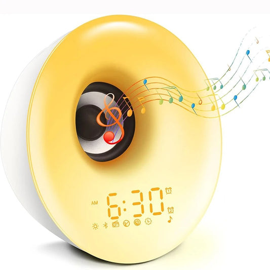Bluetooth Speaker Wake Up Light Alarm Clock